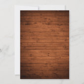 Uitnodiging Rustic Wood Lights Graduation Party (Achterkant)