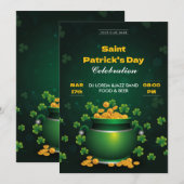 Uitnodiging Saint Patrick's Day Feestje (Voorkant / Achterkant)