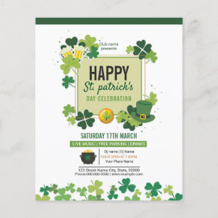 Uitnodiging Saint Patricks Day Flyer