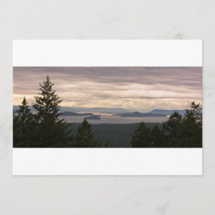  uitnodiging: San Juan Islands Pano Kaart
