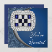 Uitnodiging Sapphire Diamonds (Voorkant / Achterkant)