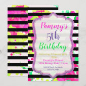 Uitnodiging Schilderfeest, Kunstfeest, Uitnodiging (Voorkant / Achterkant)