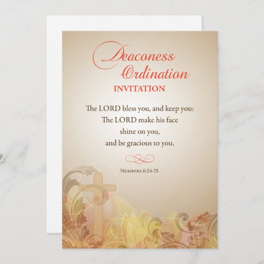 Uitnodiging Schriftlezing Diaconeswijding (Voorkant / Achterkant)