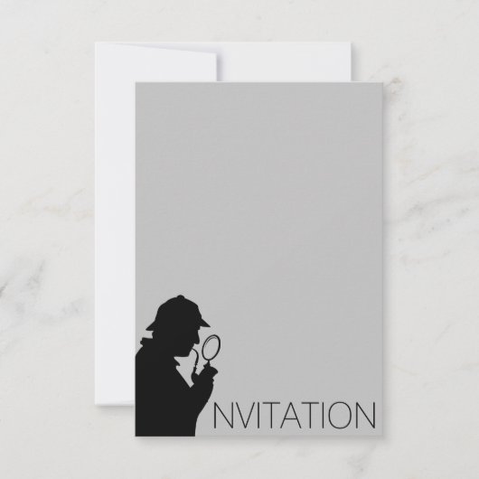 Uitnodiging Sherlock Holmes (Voorkant)