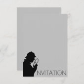Uitnodiging Sherlock Holmes (Voorkant / Achterkant)