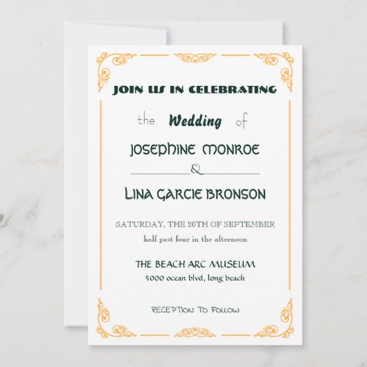 Uitnodiging sjablonen (Voorkant)