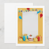 Uitnodiging Sjablonen: Maak hun speciale dag (Voorkant / Achterkant)