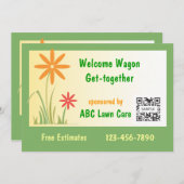 Uitnodiging Sjabloon - Eigen zorg (Voorkant / Achterkant)