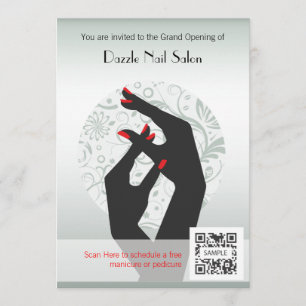Uitnodiging Sjabloon Nail Salon