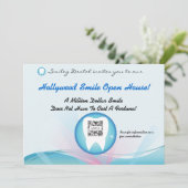 Uitnodiging Sjabloon tandheelkunde (Staand voorkant)