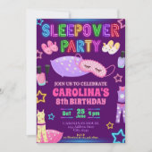 Uitnodiging Slaapfeestje (Voorkant)