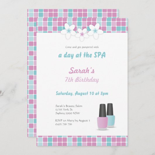 Uitnodiging SPA-partij (Voorkant / Achterkant)