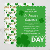 Uitnodiging St. Patrick's Dag Feestje (Voorkant / Achterkant)
