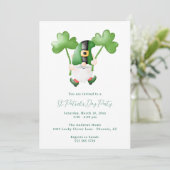 Uitnodiging St. Patrick's Day Feestje (Staand voorkant)
