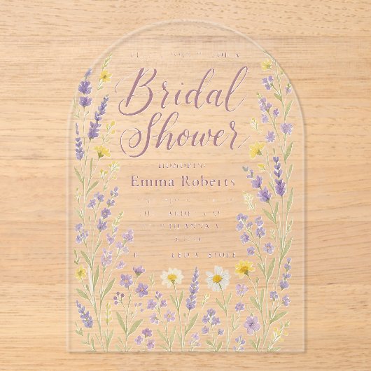 uitnodiging straalt elegant en romantiek uit acryl uitnodigingen (Voorkant)