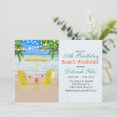 UITNODIGING STRAND WEEKEND ITINERARY VOOR ELKE LEE (Staand voorkant)