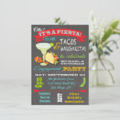 Uitnodiging Tacos en Tequila Engagement Party (Staand voorkant)