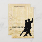 Uitnodiging Tango Flamenco, Latijnse Dance (Voorkant / Achterkant)