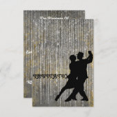 Uitnodiging Tango Flamenco, Latijnse Dance (Voorkant / Achterkant)