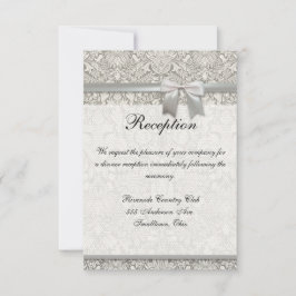 Uitnodiging template voor bruiloftsreceptie aanpas