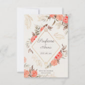 uitnodiging template voor verloving (Voorkant)