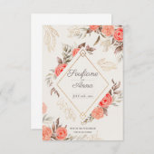 uitnodiging template voor verloving (Voorkant / Achterkant)