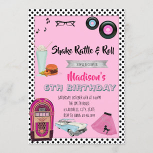 Uitnodiging themapartij 1950