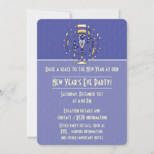Uitnodiging Toast Party (nieuwjaarsfeest)