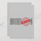 Uitnodiging Top Geheim (Voorkant / Achterkant)