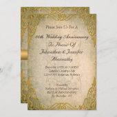 Uitnodiging tot 50e Jubileum voor bruiloft (Voorkant / Achterkant)