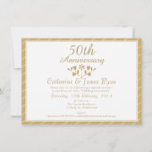 Uitnodiging tot 50e Jubileum voor bruiloft (Voorkant)