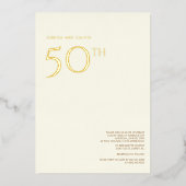 Uitnodiging tot 50e Jubileum voor bruiloft (Voorkant)