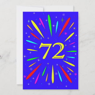 Uitnodiging tot 72e verjaardag