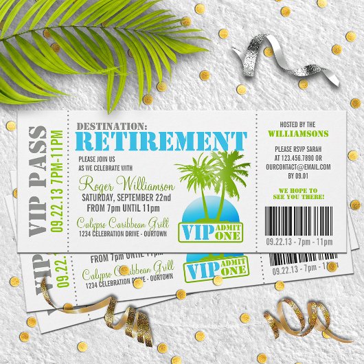 Uitnodiging tot aanhouding Pass Retirement Party