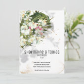 Uitnodiging tot aardeweddenschap met mousserende w (Staand voorkant)