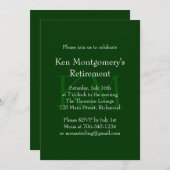 Uitnodiging tot afkeuring van klassieke groene mon (Voorkant / Achterkant)