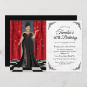 uitnodiging tot afkondiging van een Afrikaanse Ame (Voorkant / Achterkant)