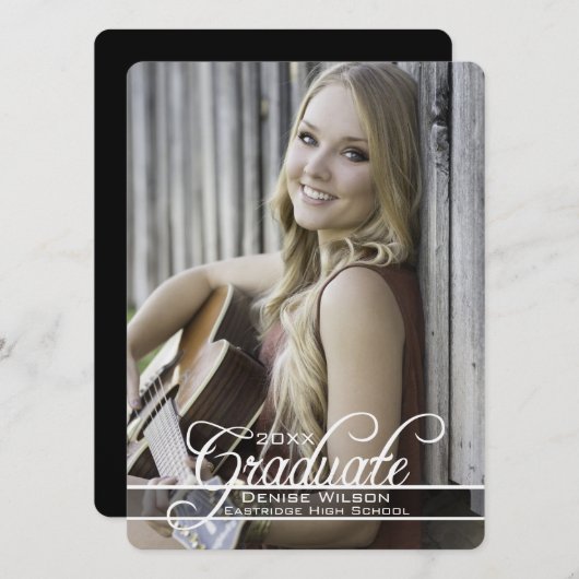 Uitnodiging tot Afstuderen (Voorkant / Achterkant)