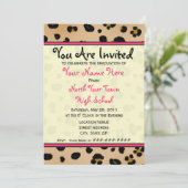 Uitnodiging tot afstuderen - Klasse van de luipaar (Staand voorkant)