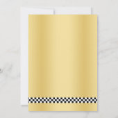 Uitnodiging tot Afstuderen van afgewerkte racevlag (Achterkant)