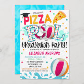 Uitnodiging tot Afstuderen van de Pizza en de Pool (Voorkant / Achterkant)