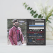 Uitnodiging tot Afstuderen van de Politieacademie (Staand voorkant)