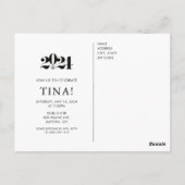 Uitnodiging tot Afstuderen van de rechtenschool (Achterkant)