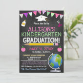 Uitnodiging tot Afstuderen van kinderen (Staand voorkant)