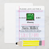 Uitnodiging tot Afstuderen van leerkrachten in Cha (Voorkant / Achterkant)