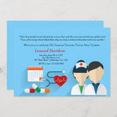 Uitnodiging tot Afstuderen van medisch personeel (Voorkant / Achterkant)