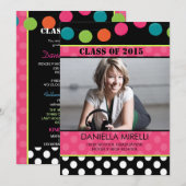 Uitnodiging tot Afstuderen van papierpartijverlich (Voorkant / Achterkant)