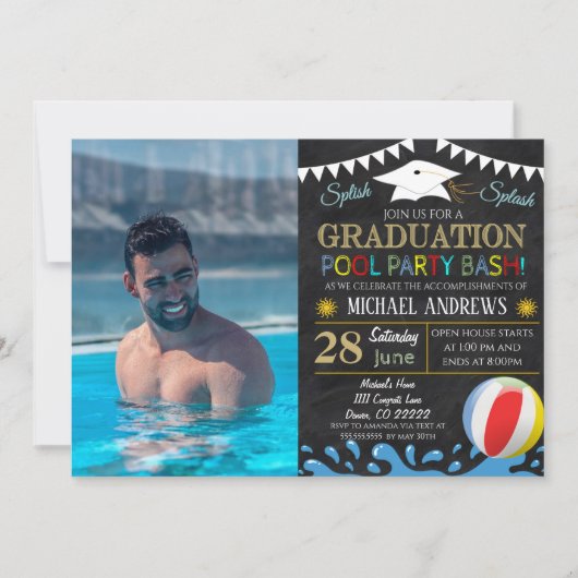 Uitnodiging tot Afstuderen van poolpartij (Voorkant)