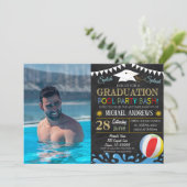 Uitnodiging tot Afstuderen van poolpartij (Staand voorkant)