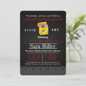 Uitnodiging tot Afstuderen van Ruler en Crayon (Staand voorkant)